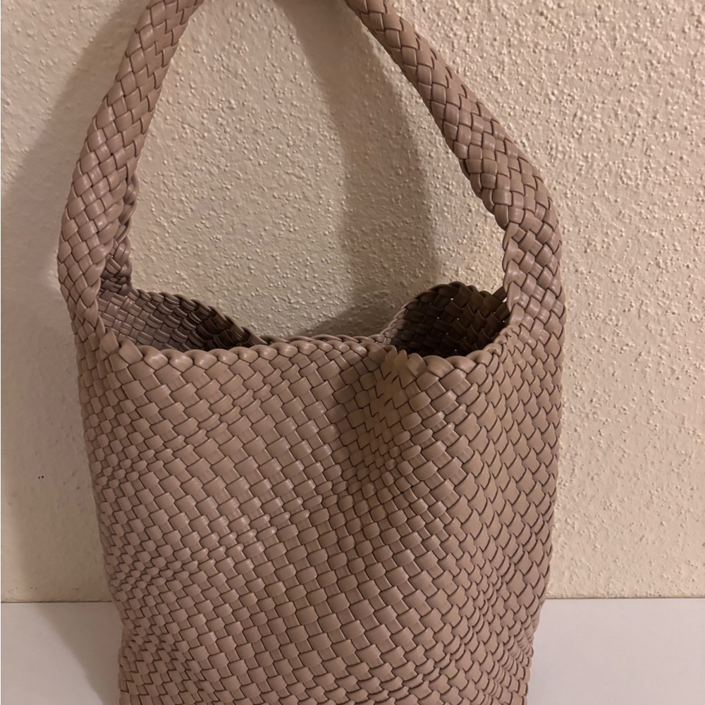 Actiq Kraft Anthropologie  Tan Woven Hobo Women's Bag - Picture 2 of 7